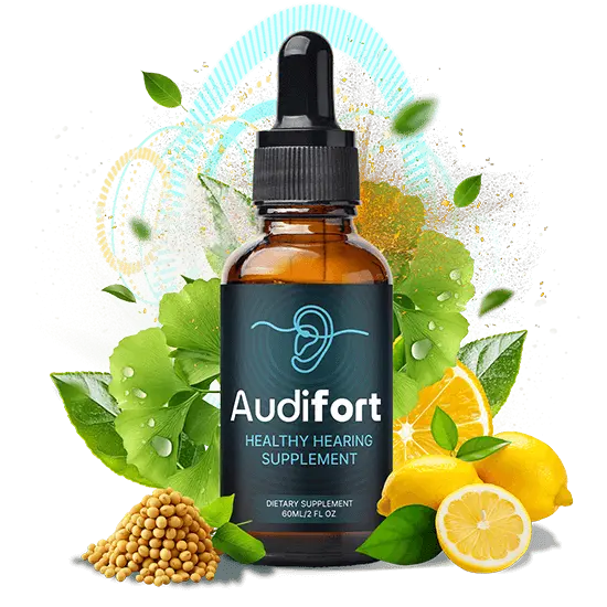 Audifort liquid hearing support supplement bottle